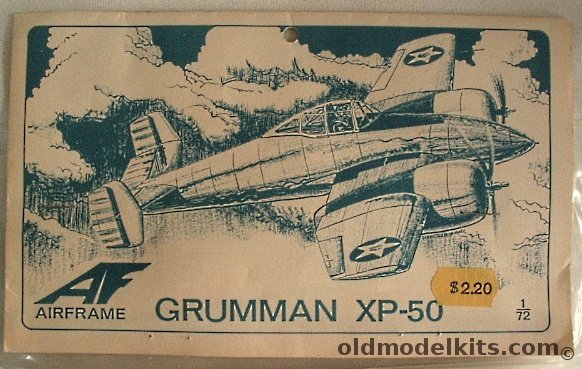Airframe 1/72 Grumman XP-50 - Bagged, 14 plastic model kit